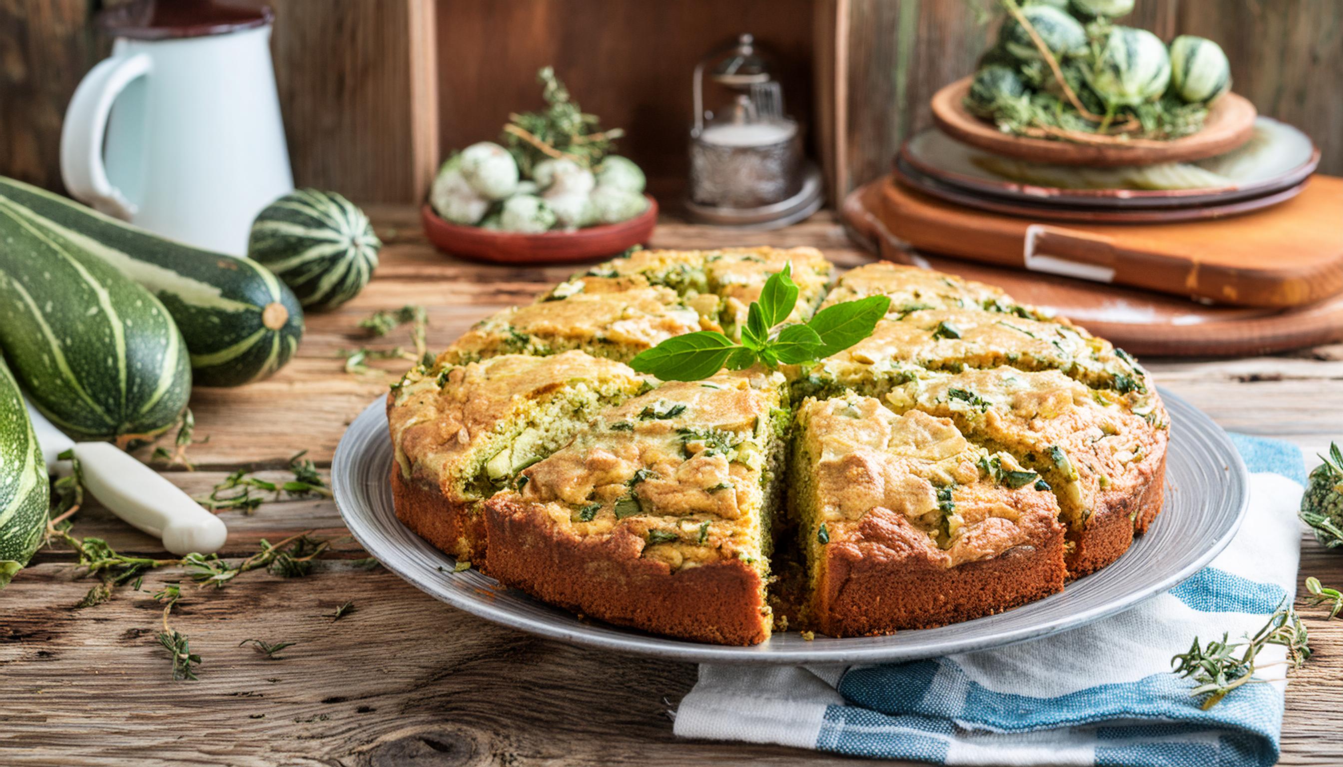 Zucchini-Feta-Kuchen